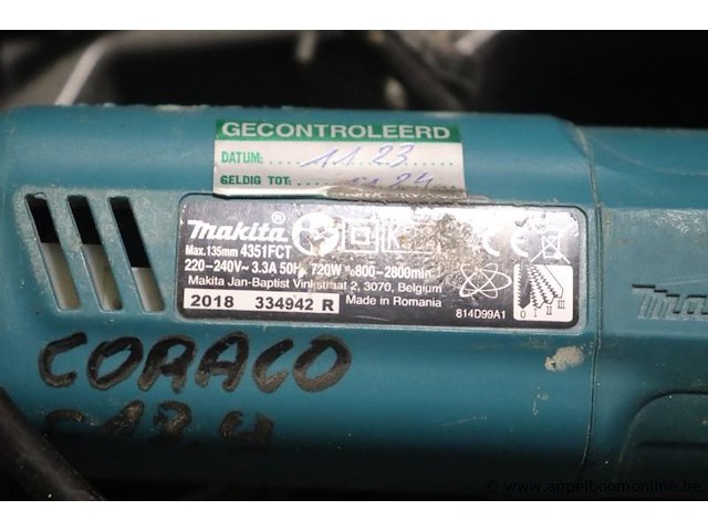 Wipzaag makita 4351fct - afbeelding 3 van  3