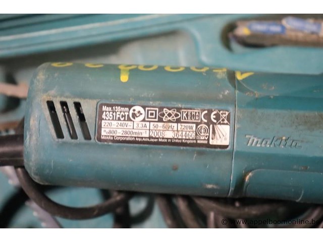 Wipzaag makita 4351fct - afbeelding 3 van  3