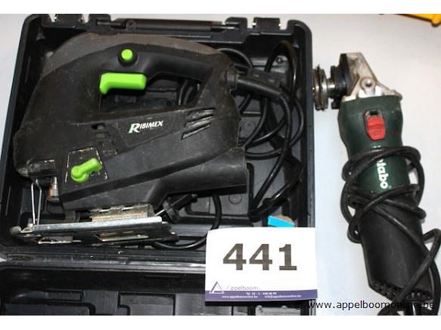 Wipzaag ribimex en haakse slijptol makita w850-125, werking niet gekend - afbeelding 1 van  3