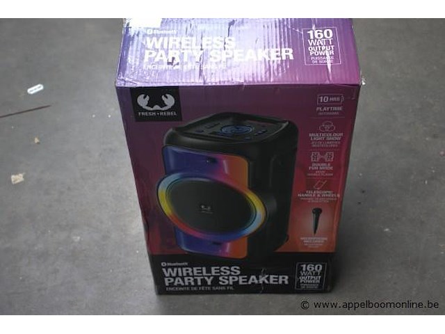 Wireless party speaker fresh rebel, werking niet gekend - afbeelding 2 van  3