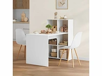 Wit bureau met plank en opslag