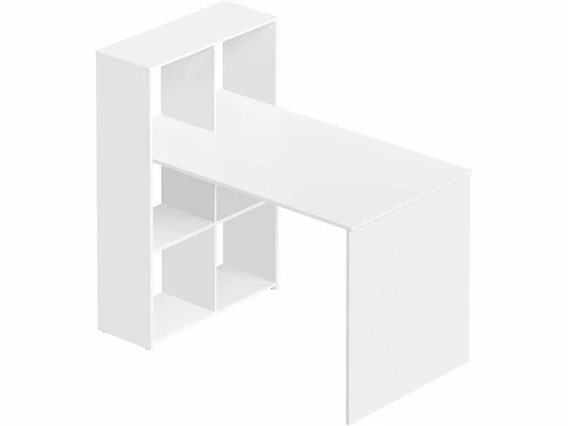 Wit bureau met plank en opslag - afbeelding 2 van  6