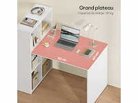 Wit bureau met plank en opslag - afbeelding 3 van  6