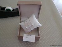 Wit gouden armband met natuurparels - afbeelding 1 van  4