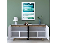 Wit houten dressoir met 4 deuren - afbeelding 7 van  8