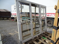 Wit pvc raamdeurkozijn