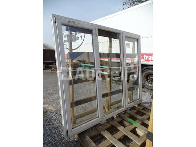 Wit pvc raamdeurkozijn - afbeelding 2 van  2