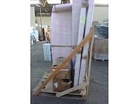 Wit stoffen borstbed met bedbasis en hoofdeinde 160x200cm - afbeelding 2 van  11