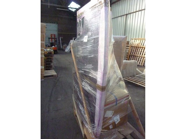 Wit stoffen borstbed met bedbasis en hoofdeinde 160x200cm - afbeelding 3 van  11