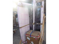 Wit stoffen borstbed met bedbasis en hoofdeinde 160x200cm - afbeelding 10 van  11