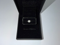Witgouden solitair ring 14kt vv diamant - afbeelding 5 van  10