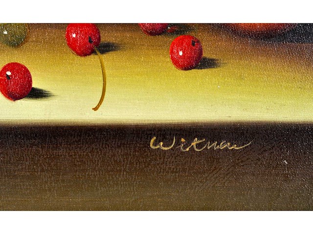 Witman - stilleven met fruit - olie op doek - 50x60 cm - afbeelding 6 van  8