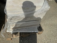 Witsteen 23,76 m2 natuursteen tuintegel - afbeelding 3 van  4