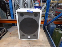 Witte 15 inch passieve basskast turbosound - afbeelding 1 van  3