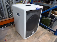 Witte 15 inch passieve basskast turbosound - afbeelding 2 van  3