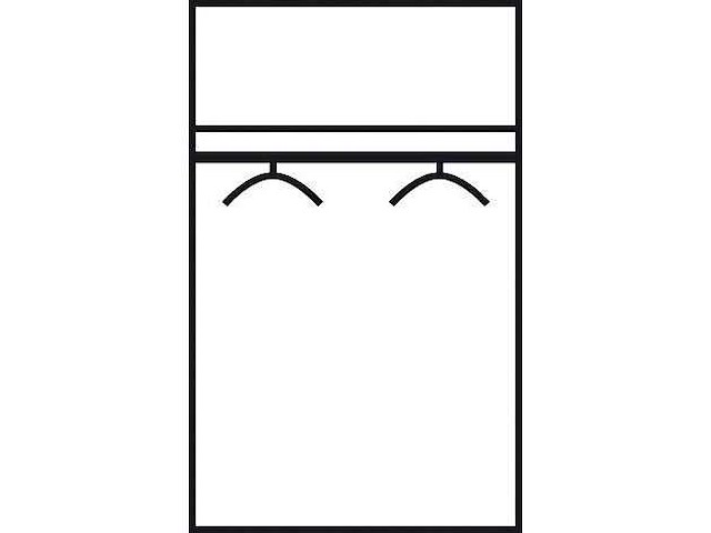 Witte 2-deurs garderobe - afbeelding 2 van  12