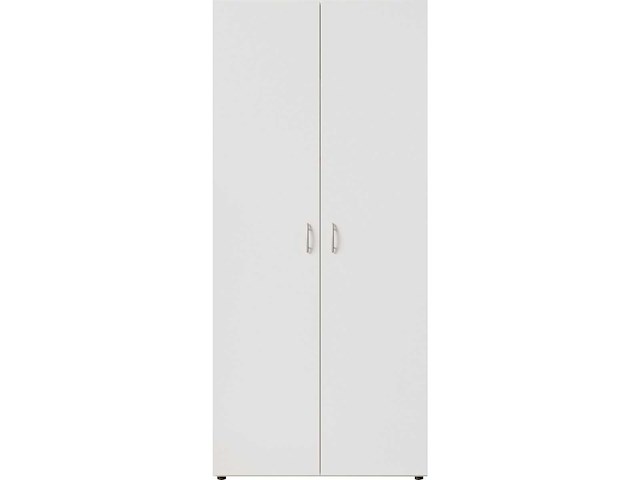 Witte 2-deurs garderobe - afbeelding 6 van  12
