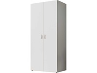 Witte 2-deurs garderobe - afbeelding 7 van  12