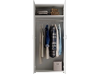 Witte 2-deurs garderobe - afbeelding 8 van  12
