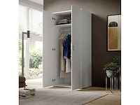 Witte 2-deurs garderobe - afbeelding 12 van  12