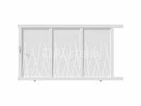 Witte aluminium caminia schuifdeur 180 x 350 (winkelwaarde: 2.839 €)