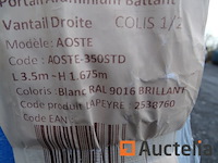 Witte aluminium poort aosta 167 x 100 (winkelwaarde: €849) - afbeelding 5 van  8