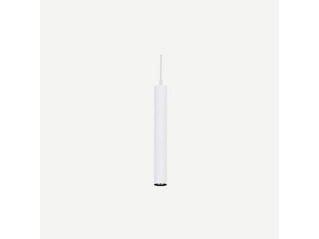 Witte buisvormige hanglamp - afbeelding 1 van  2