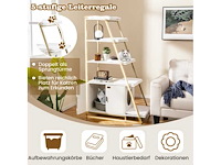 Witte grote kattenbak met mat - afbeelding 3 van  6