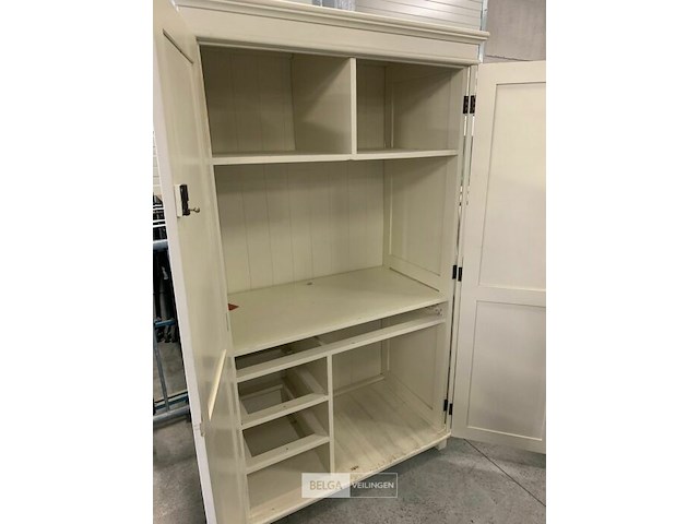 Witte houten kast - afbeelding 2 van  3