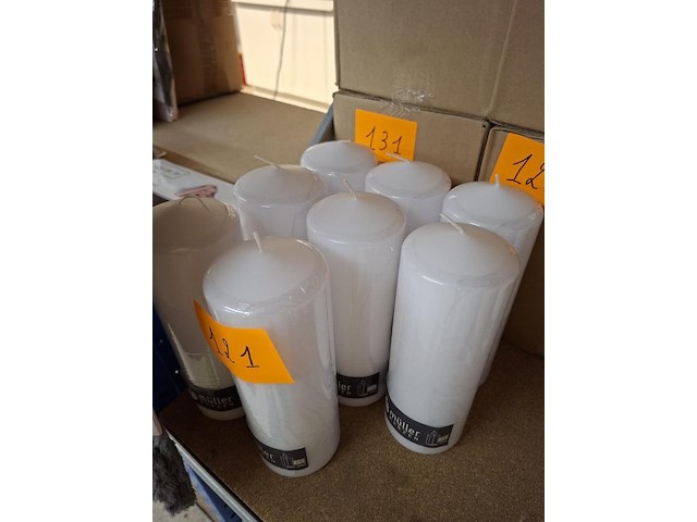 Witte kaarsen ( 8 x ) - afbeelding 2 van  2