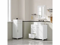 Witte kaptafel 60 x 30 x 60 cm met 3 grote lades