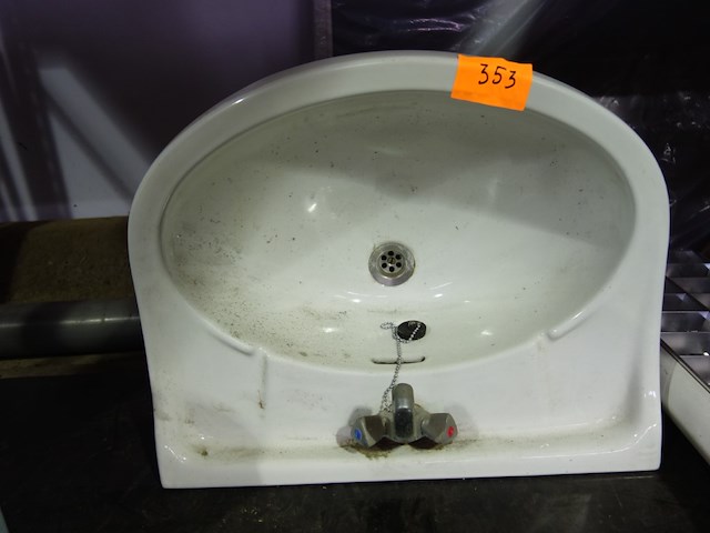 Witte lavabo - afbeelding 1 van  1