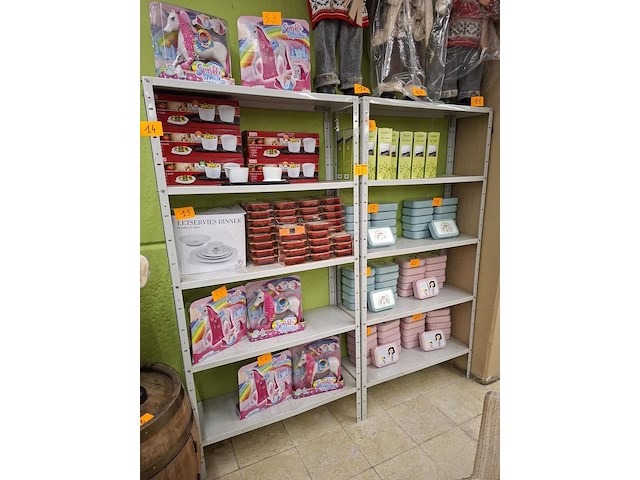 Witte legbord rekken ( 3 x ) - afbeelding 1 van  2