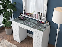 Witte make-uptafel bj118 - 100% melamine - afbeelding 1 van  8