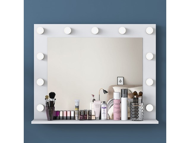 Witte make-uptafel bj118 - 100% melamine - afbeelding 3 van  8