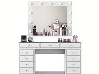 Witte make-uptafel bj118 - 100% melamine - afbeelding 6 van  8