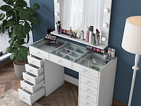 Witte make-uptafel bj118 - 100% melamine - afbeelding 6 van  8