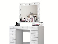 Witte make-uptafel bj118 - 100% melamine - afbeelding 7 van  8