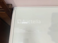 Witte opslagkast met drie laden en glas - afbeelding 2 van  4