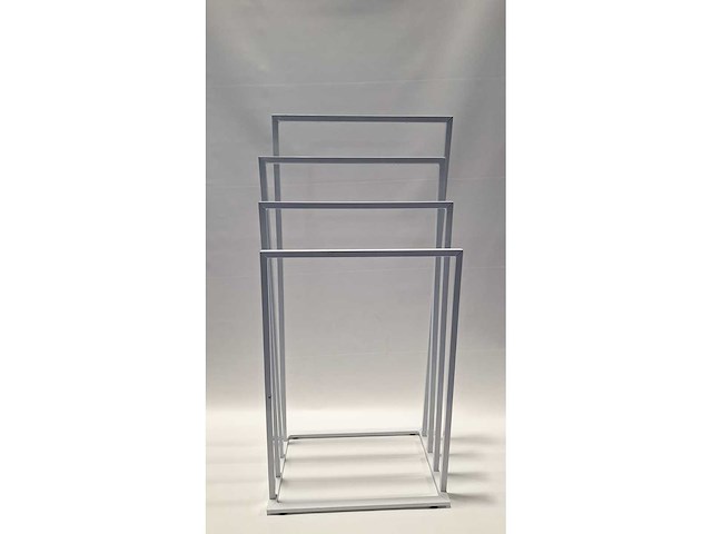 Witte rek voor handdoeken 29x45x94 24x48x92 - afbeelding 2 van  3