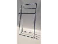 Witte rek voor handdoeken 29x45x94 24x48x92 - afbeelding 3 van  3