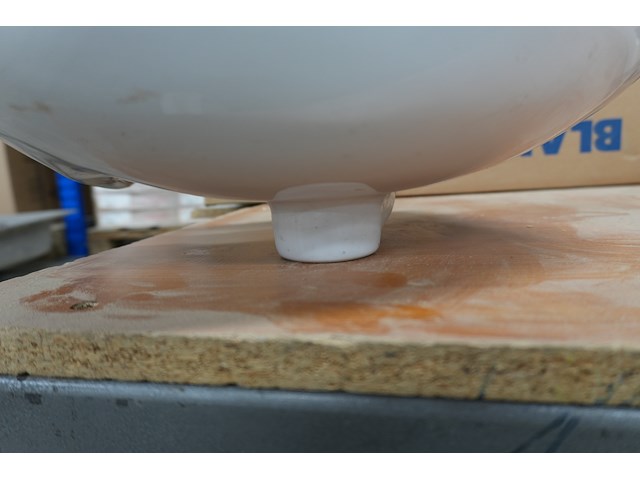 Witte spoelbak, 38 x 28 cm - afbeelding 3 van  4