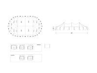 Witte tentzeilen voor tent 14mx25m zonder palen - afbeelding 5 van  5