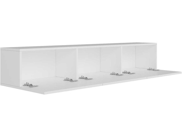 Witte tv-standaard, 150 cm x 30 cm x 32 cm - afbeelding 5 van  7
