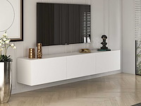 Witte tv-standaard, 150 cm x 30 cm x 32 cm