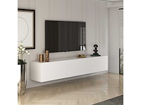 Witte tv-standaard, 150 cm x 30 cm x 32 cm - afbeelding 2 van  7