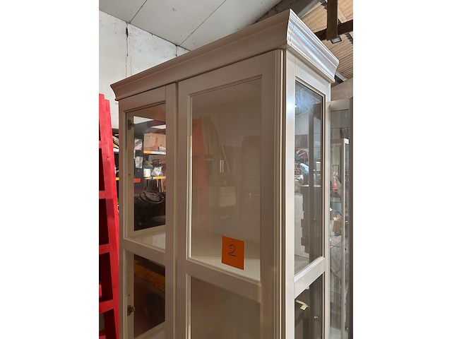 Witte vitrinekast - afbeelding 2 van  4