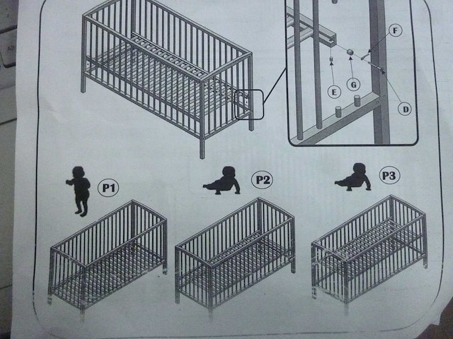 Witte wieg - afbeelding 3 van  4