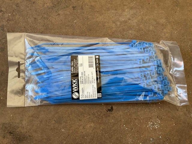 Wkk kabelbinders 200 x 4.8 mm (500x) - afbeelding 1 van  1