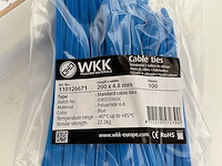 Wkk kabelbinders 200 x 4.8 mm (500x) - afbeelding 1 van  1
